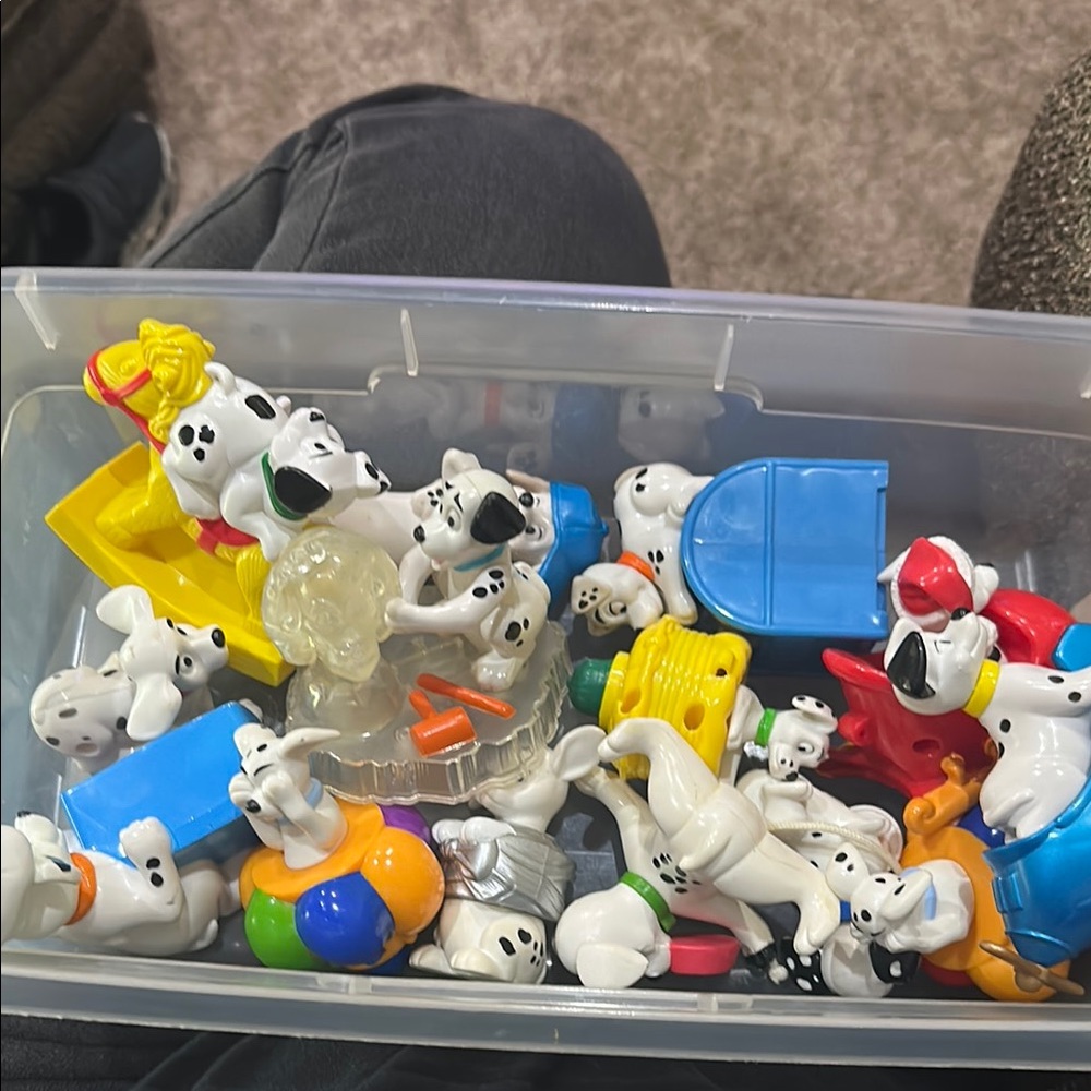 Dalmatian Dog Figurine Set - Multicolor